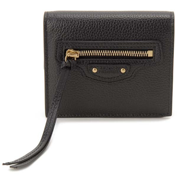 Balenciaga Bi Fold Wallet Black Neo